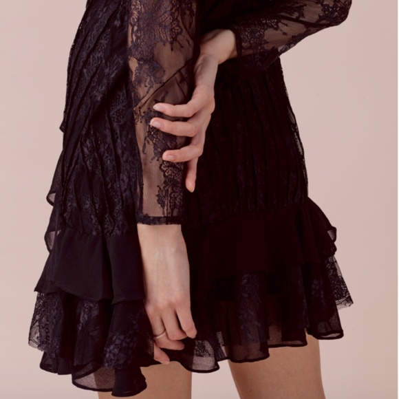 ♥️SOLD!♥️ For Love & Lemons Lace Sexy BLACK Dress - Picture 3 of 8